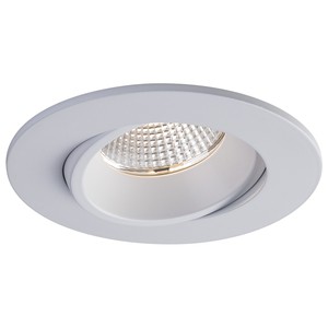 3.5" LUNA LED ROUND REGRESSED GIMBAL RECESSED FIXTURE - RA35-12RG-DTW90WH