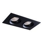3.5" LUNA LED LINEAR GIMBAL COLOR SELECTABLE RECESSED FIXTURE - RA35M-2L-9G-90BK