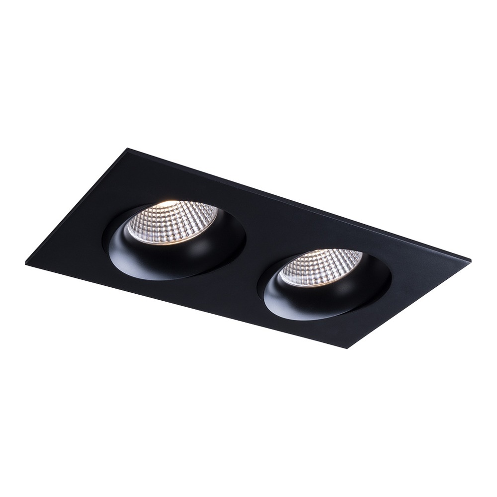 3.5" LUNA LED LINEAR GIMBAL COLOR SELECTABLE RECESSED FIXTURE - RA35M-2L-9G-90BK