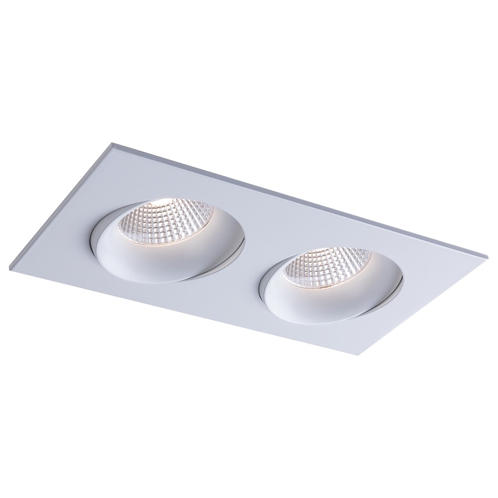 3.5" LUNA LED LINEAR GIMBAL COLOR SELECTABLE RECESSED FIXTURE - RA35M-2L-9G-90WH