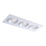 3.5" LUNA LED LINEAR GIMBAL COLOR SELECTABLE RECESSED FIXTURE - RA35M-3L-9G-DTW90WH