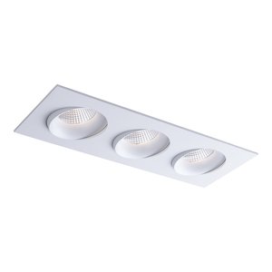 3.5" LUNA LED LINEAR GIMBAL COLOR SELECTABLE RECESSED FIXTURE - RA35M-3L-9G-DTW90WH