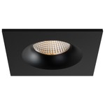 3.5" LUNA LED SQUARE RECESSED FIXTURE - RA35S-12F-27K-90BK