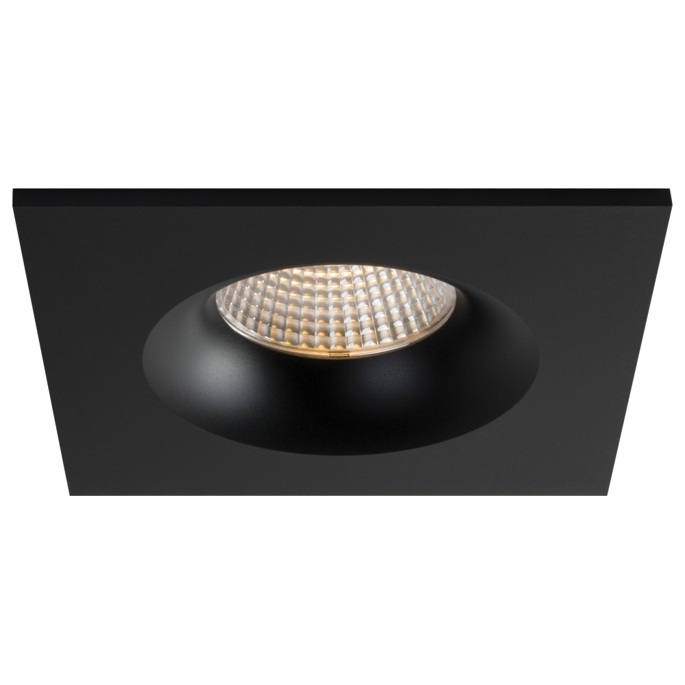 3.5" LUNA LED SQUARE RECESSED FIXTURE - RA35S-12F-27K-90BK