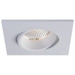 3.5" LUNA LED SQUARE REGRESSED GIMBAL RECESSED FIXTURE - RA35S-12RG-90WH