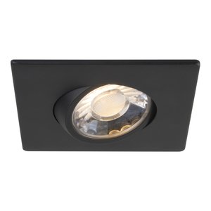 3" LUNA LED SQUARE GIMBAL RECESSED FIXTURE - RA3S-7G-35K-90BK