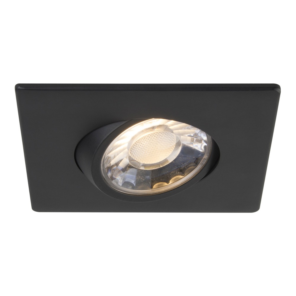 3" LUNA LED SQUARE GIMBAL RECESSED FIXTURE - RA3S-7G-35K-90BK
