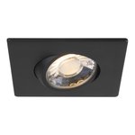 3" LUNA LED SQUARE GIMBAL RECESSED FIXTURE - RA3S-7G-40K-90BK