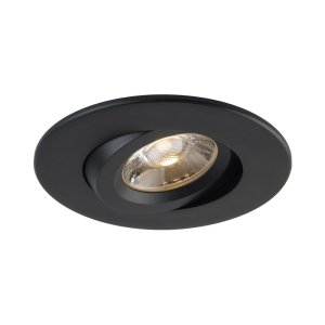 4" LUNA LED ROUND GIMBAL RECESSED FIXTURE - RA4-12G-90BK