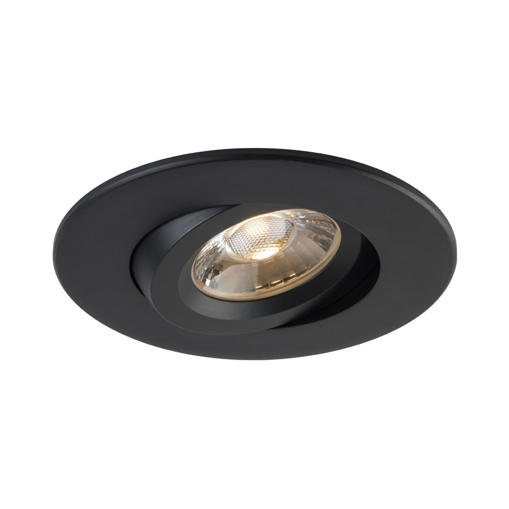 4" LUNA LED ROUND GIMBAL RECESSED FIXTURE - RA4-12G-90BK