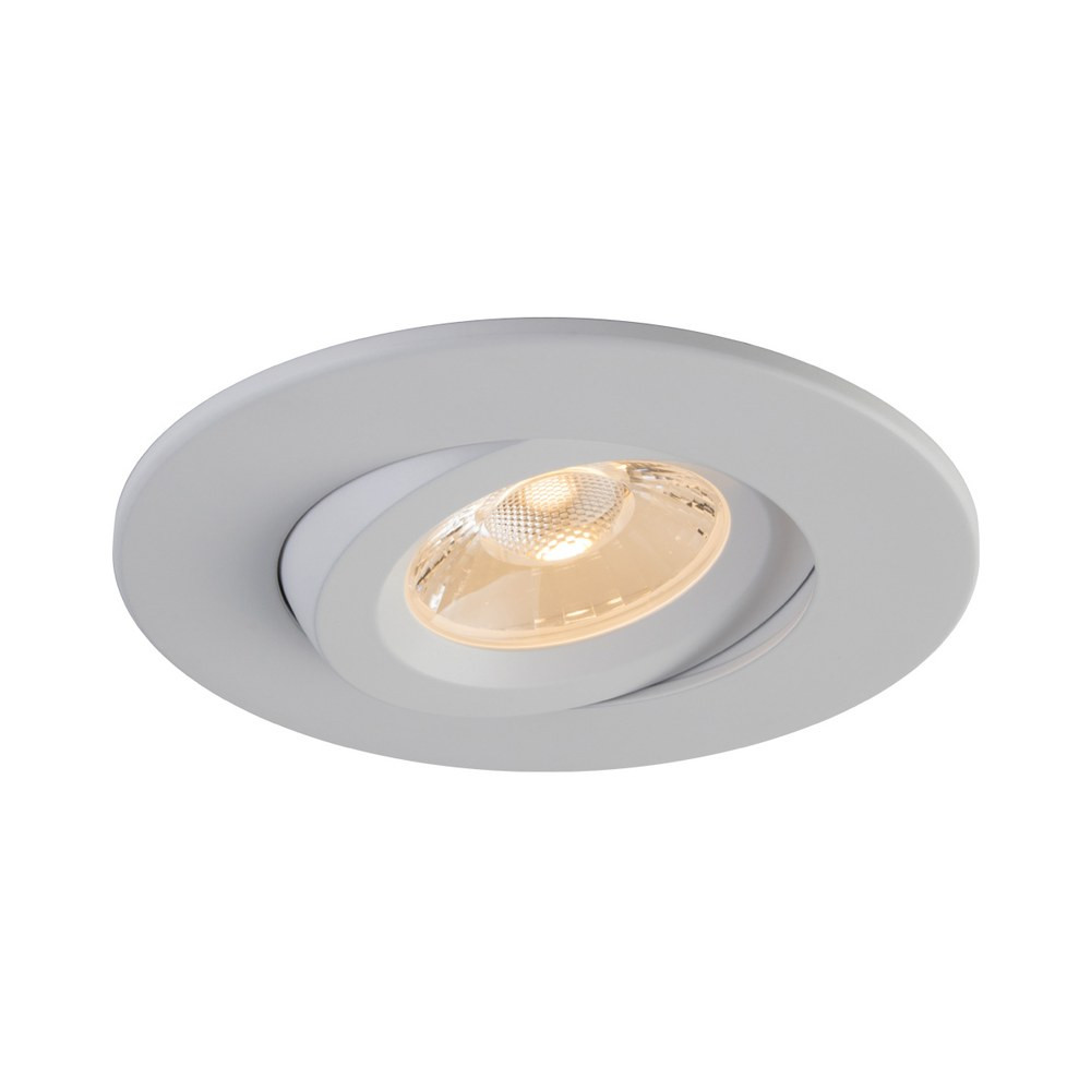 4" LUNA LED ROUND GIMBAL RECESSED FIXTURE - RA4-12G-DTW-90WH