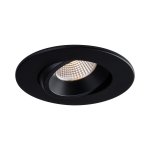 4" LUNA LED ROUND REGRESSED GIMBAL RECESSED FIXTURE - RA4-12RG-DTW90BK