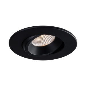4" LUNA LED ROUND REGRESSED GIMBAL RECESSED FIXTURE - RA4-12RG-DTW90BK