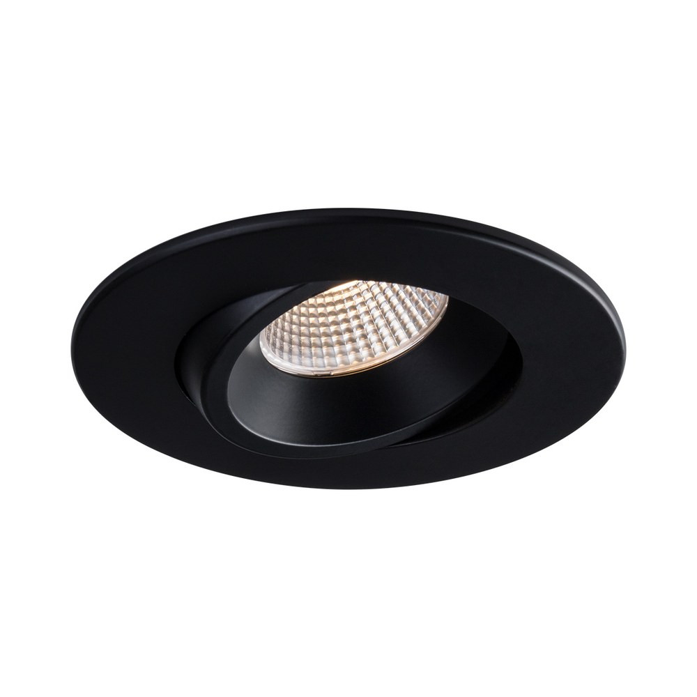 4" LUNA LED ROUND REGRESSED GIMBAL RECESSED FIXTURE - RA4-12RG-DTW90BK