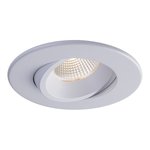 4" LUNA LED ROUND REGRESSED GIMBAL RECESSED FIXTURE - RA4-12RG-DTW90WH