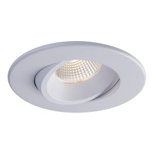 4" LUNA LED ROUND REGRESSED GIMBAL RECESSED FIXTURE - RA4-12RG-DTW90WH