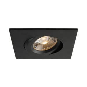 4" LUNA LED SQUARE GIMBAL RECESSED FIXTURE - RA4S-12G-90BK