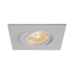 4" LUNA LED SQUARE GIMBAL RECESSED FIXTURE - RA4S-12G-DTW-90WH