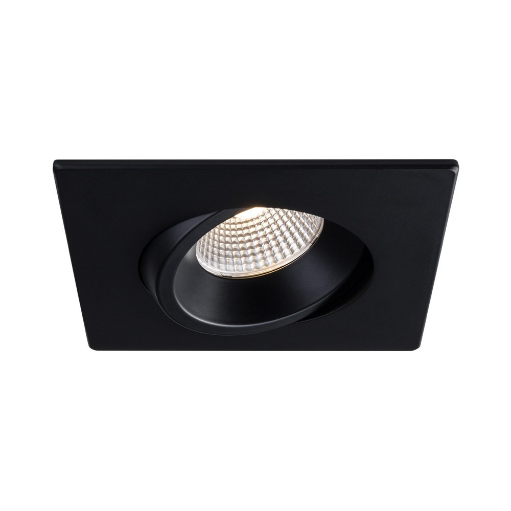 4" LUNA LED SQUARE REGRESSED GIMBAL RECESSED FIXTURE - RA4S-12RG-90BK