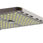 [R] Luminaire de zone type 3M 185W 100-277V 57K bronze lentille transparente douille à verrouillage photo