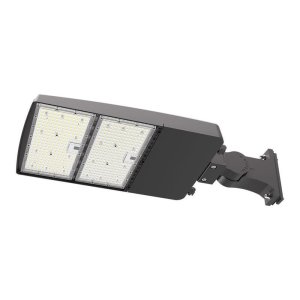 [R] Area Light 240W 100-277V 50K brown clear lens w. photocell Twist-Cap 3 pins