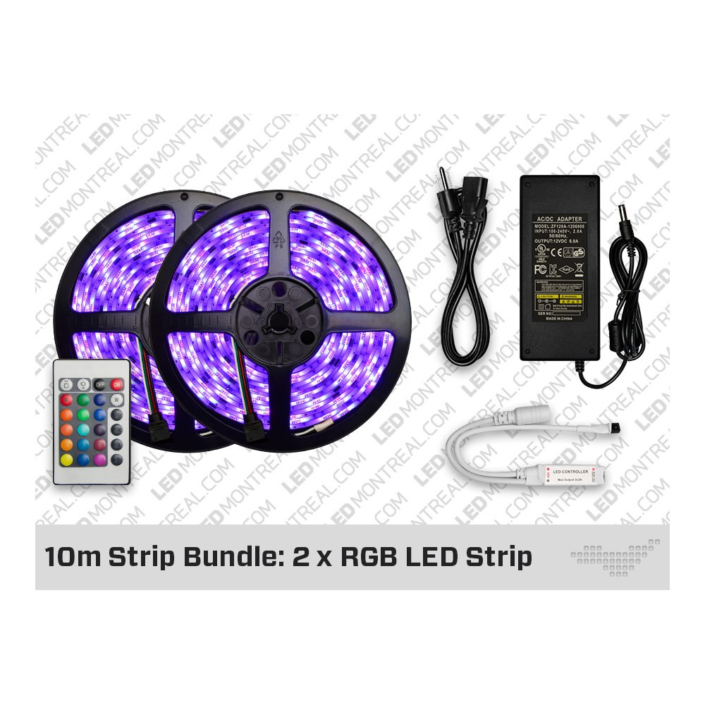 10 METER RGB LED STRIP BUNDLE: 2 X RGB LED STRIP