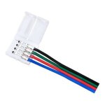 CONNECTEUR UNILATÉRAL AVEC FIL DE 15CM POUR RUBAN LED SL-RGB25M SEULEMENT
