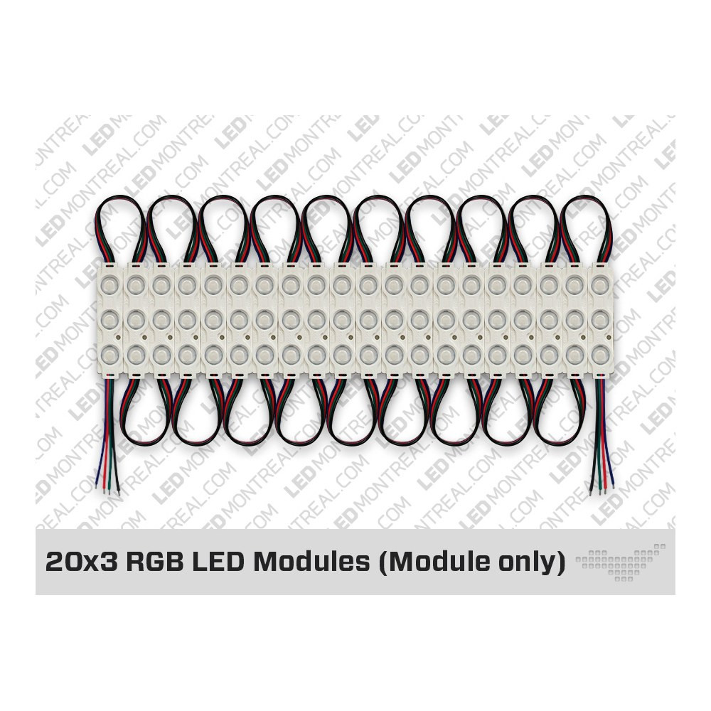 SET OF 20+ IP67 5050 RGB LED MODULES ( 0.72W PER MODULE )