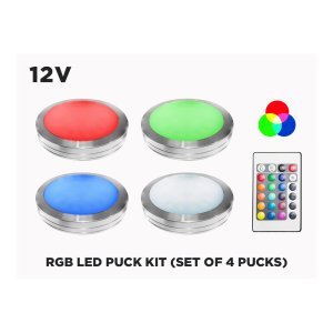 UNDER CABINET ULTRA THIN RGB LED PUCK KIT