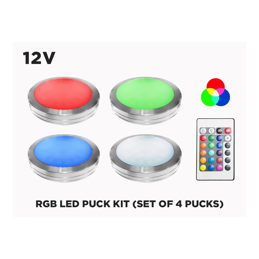 UNDER CABINET ULTRA THIN RGB LED PUCK KIT