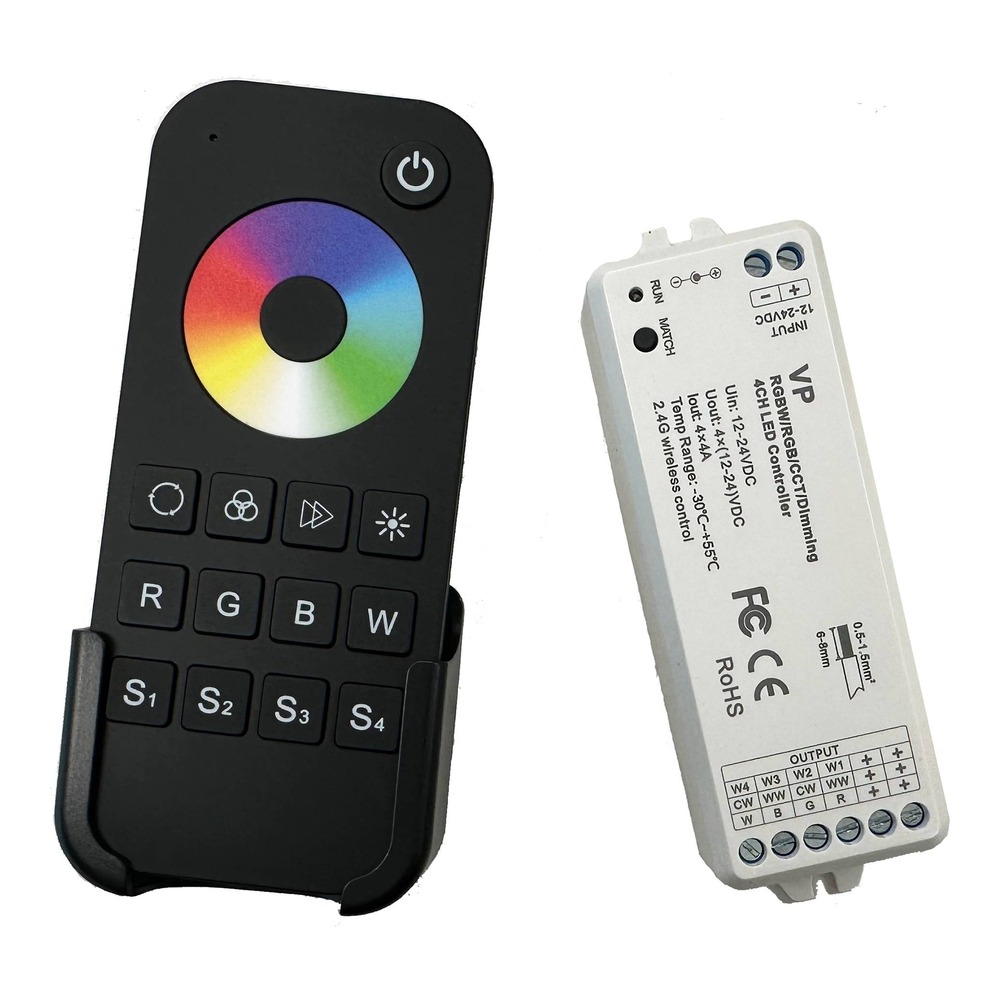 RGBW CONTROLLER (RADIO FREQUENCY) | 12-24V | V4