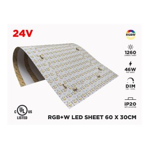 RGBW LED SHEET 60X30CM (46W PER SHEET)