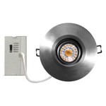 RIGID CHY2 - 4" DIA. NICKEL BROSSÉ - MODULE ORIENTABLE ET GARNITURE - 8W (700LM) - SÉLECTIONNABLE 27-30-35-40-50K - GRADATION TRIAC