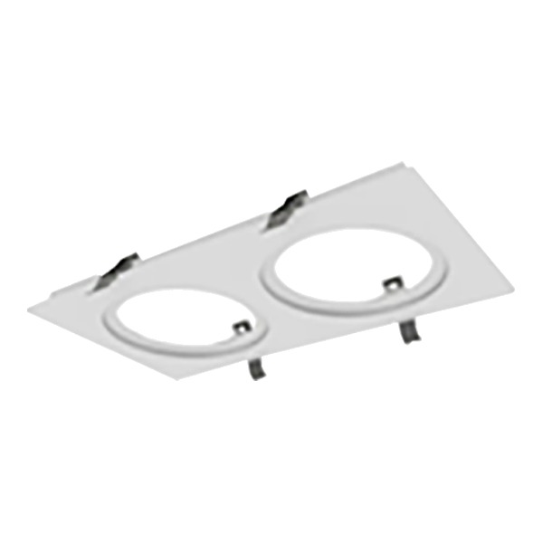 ECL - 4" - 2 LIGHTS FRAME - WHITE - COMPATIBLE WITH RGD-ECL & EDA-ECL 4"