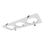 ECL - 4" - 3 LIGHTS FRAME - WHITE - COMPATIBLE WITH RGD-ECL & EDA-ECL 4"