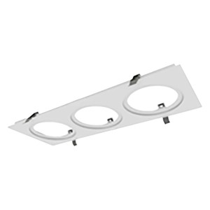 ECL - 4" - 3 LIGHTS FRAME - WHITE - COMPATIBLE WITH RGD-ECL & EDA-ECL 4"