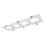 ECL - 4" - 4 LIGHTS FRAME - WHITE - COMPATIBLE WITH RGD-ECL & EDA-ECL 4"