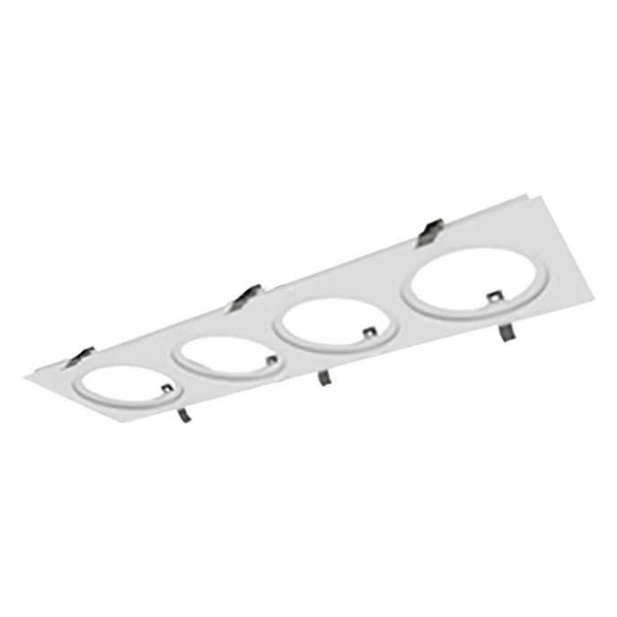ECL - 4" - 4 LIGHTS FRAME - WHITE - COMPATIBLE WITH RGD-ECL & EDA-ECL 4"