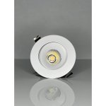 RIGID ECL - 4" DIA. WHITE - REGRESSED GIMBAL - 12W - SELECTABLE 5CCT - CRI≥90 - TRIAC DIMMABLE - 120V - 38 DEG. FT6 CABLE.