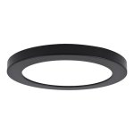 RIGID HS II SLIM FLUSH MOUNT MATTE BLACK RECESSED FRAME FOR HS2/5 - (DIA. 5 - 13" - HEIGHT 0 - 61")