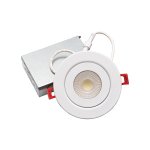 LUMINAIRE ENCASTRÉ LED 4 PO ORIENTABLE 360° EYEBALL - 9W (750LM) - 5 TEMPÉRATURES SÉLECTIONNABLES 27-30-35-40-50K