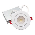 RGD-JH2 - 4" - SWIVEL DOWN LIGHT - 360° EYEBALL - 9W (750LM) - SELECTABLE 27-30-35-40-50K - 120V - WHITE - ES - IC