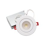 RIGID JH - 4" - SWIVEL DOWN LIGHT - 360° EYEBALL - 9W (650LM) - CRI 90 - SELECTABLE 27-30-35-40-50K - 120V