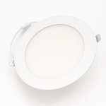 RGD-SP5 8" SLIM PANEL - 16W (1350LM) - SELECTABLE (27-30-35-40-50K) - DIMMABLE - WHITE - 120V - FT6 CABLE - 90CRI - METAL TRIM