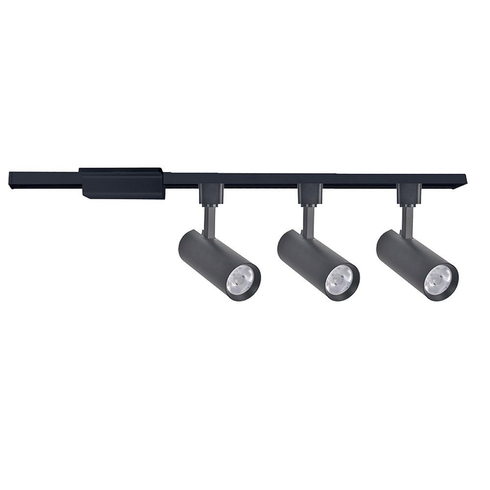 RIGID TRACK LIGHT KIT - 4FT - 3HEAD - 3*10W - 3*950LM - SLECTABLE 5CCT (27-30-35-40-50) - CRI90 - 36DEGREE BEAM ANGLE - TRIAC DIMMABLE - BLACK