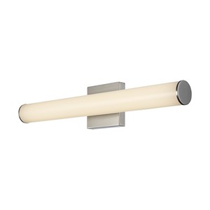 BATHROOM LIGHT FIXTURE - ROUND BRUSHED NICKEL 2' - 24W - 5CCT (27K-30K-35K-40K-50K) - 120V