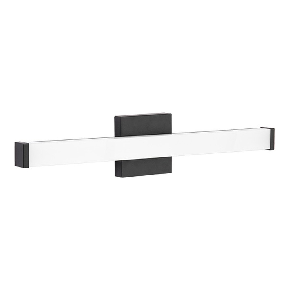 BATHROOM LIGHT FIXTURE - SQUARE BLACK 2' - 24W - 5CCT (27K-30K-35K-40K-50K) - 120V