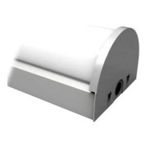 PAIR OF SINGLE BAR - BRUSHED NICKEL END CAPS