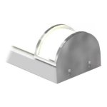 PAIR OF DOUBLE BAR - BRUSHED NICKEL END CAPS