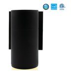 LED CYLINDRICAL WALL SCONCE 120V-277V - 5CCT (2700K - 3000K - 3500K - 4000K - 5000K) 10W - 600LMN - IP65 - CRI 90+ - DIMMABLE - LED AT THE BOTTOM - ONLY FOR INDOOR AND OUTDOOR APPLICATION